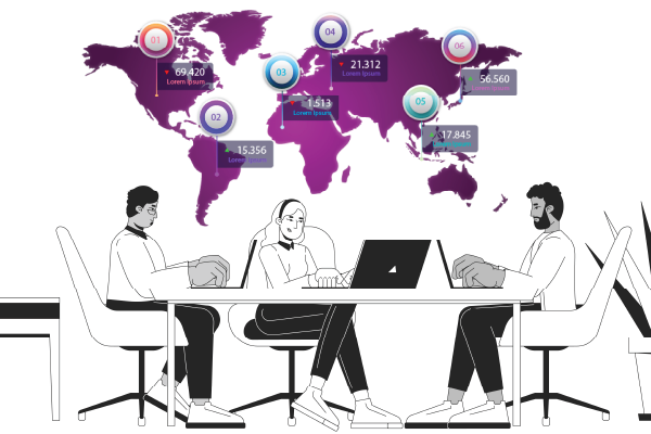 Wall printing for brands and offices in a modern workspace